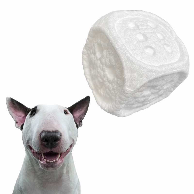 El animal doméstico material nuevo de OEM / ODM juega los juguetes del perro de masticación del diseño del rugger del alto rebote amistoso de E-TPU Eco
